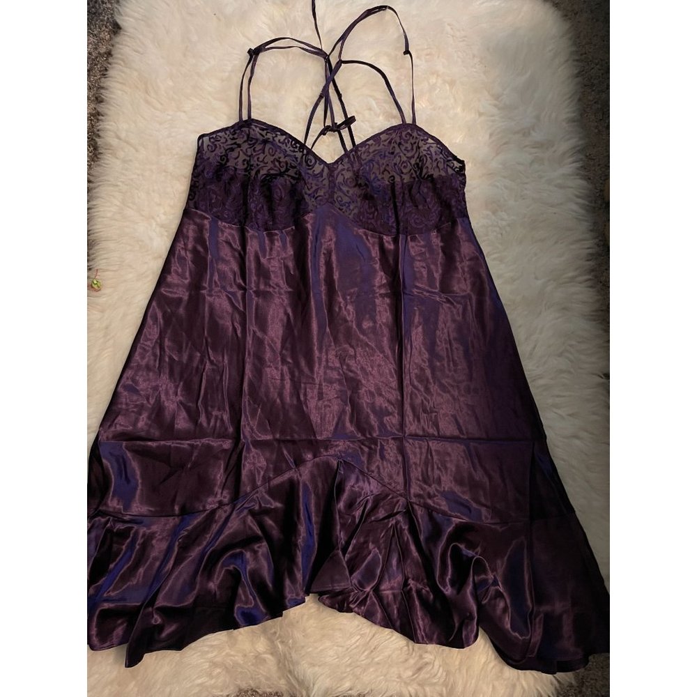 Purple Nightgown Lingerie Plus Size 1X